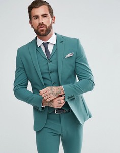 Зеленый супероблегающий пиджак ASOS - Зеленый