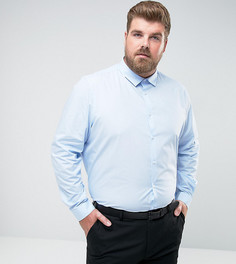 Синяя рубашка классического кроя ASOS PLUS - Синий