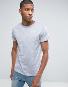 Серая футболка с карманом River Island - Серый