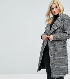 Пальто в клетку River Island Plus - Мульти