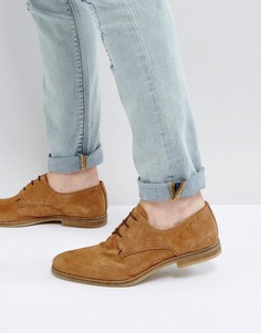 Светло-коричневые замшевые дерби River Island - Рыжий