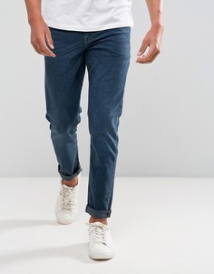Сине-черные стретчевые джинсы слим ASOS - Синий