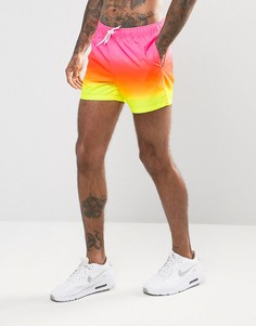 Короткие оранжевые шорты для плавания ASOS - Мульти