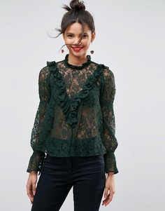 Кружевная блузка ASOS - Розовый