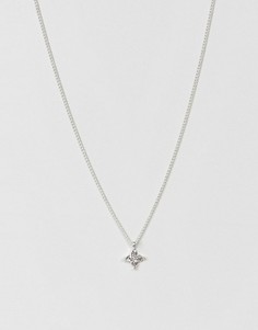 Овальное серебристое ожерелье Pilgrim - Серебряный