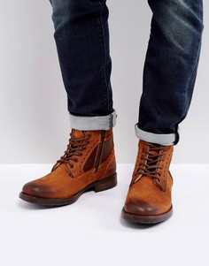 Светло-коричневые ботинки броги Steve Madden Gannon - Рыжий