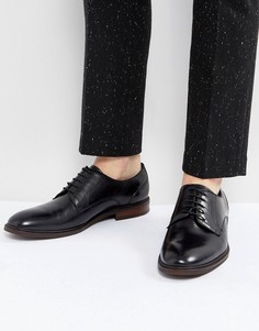 Черные кожаные туфли Steve Madden - Черный