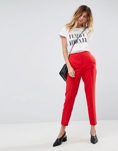 Узкие брюки ASOS Tailored - Красный