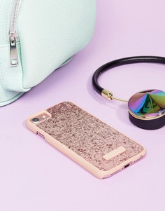 Розовый матовый чехол с блестками для iPhone 6/6S/7/8 от Skinnydip - Мульти