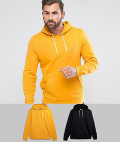 2 худи (желтый и черный) ASOS - СО СКИДКОЙ - Мульти