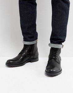Черные кожаные ботинки с теплой подкладкой Jack &amp; Jones Marly - Черный