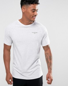 Серая футболка Illusive London Poly - Белый