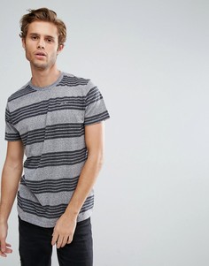 Серая облегающая футболка с круглым вырезом Hollister - Серый