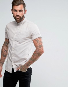 Светло-серая оксфордская рубашка классического кроя River Island - Светло-серый