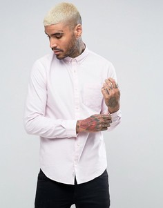 Розовая оксфордская рубашка классического кроя River Island - Розовый