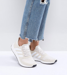 Кремовые кроссовки с белыми полосками adidas Originals Swift Run - Кремовый