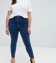 Джинсы скинни с завышенной талией ASOS CURVE RIDLEY - Синий