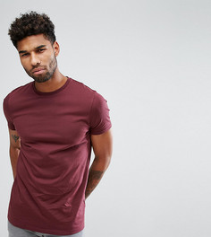 Длинная футболка с круглым вырезом ASOS TALL - Красный
