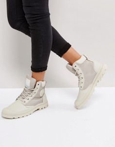 Ботильоны на плоской подошве Palladium Pampa - Серый