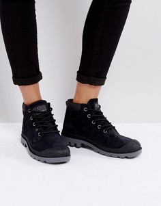 Низкие замшевые черные ботинки Palladium - Черный
