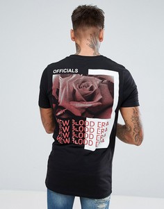 Обтягивающая футболка удлиненного кроя ASOS - Черный