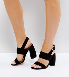 Босоножки на каблуке для широкой стопы ASOS HEALEY - Черный