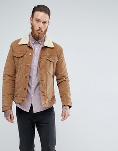 Выбеленная куртка из искусственной цигейки Wrangler Bison - Рыжий