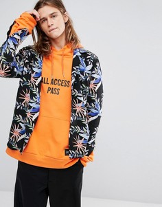 Черная рубашка с цветочным принтом Stussy - Черный