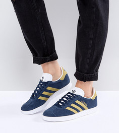 Синие кроссовки adidas Originals Gazelle - Темно-синий