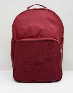 Бордовый рюкзак с золотистой фурнитурой adidas Originals - Красный