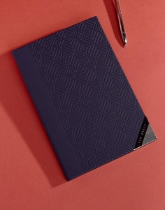 Синяя записная книжка A5 формата Ted Baker - Мульти