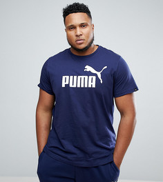 Темно-синяя футболка Puma PLUS ESS No.1 83824106 - Темно-синий
