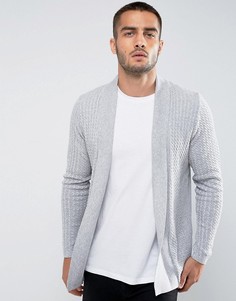 Серый кардиган вязки косами River Island - Серый
