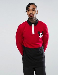 Длинный лонгслив-поло ASOS Mickey - Мульти
