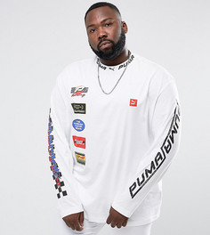 Лонгслив с принтом Puma PLUS эксклюзивно для ASOS - Белый