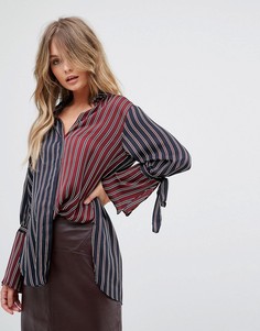 Рубашка с завязками на рукавах River Island - Мульти