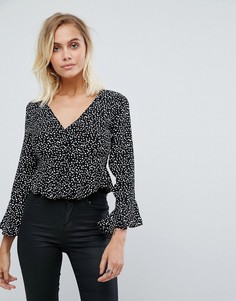 Топ в горошек с оборками River Island - Мульти