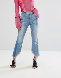 Джинсы с бахромой River Island - Синий
