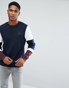 Свитшот колор блок Jack &amp; Jones Core - Темно-синий