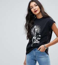 Футболка с принтом ASOS TALL HALLOWEEN - Черный