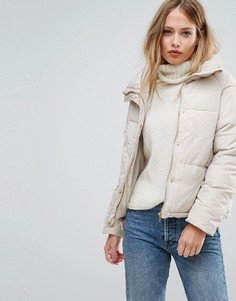 Дутая куртка с высоким воротником Vero Moda - Бежевый