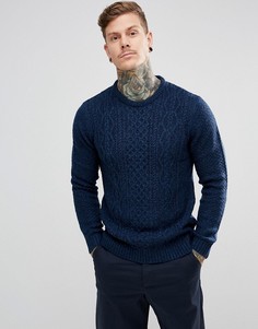 Темно-синий джемпер крупной вязки River Island - Темно-синий