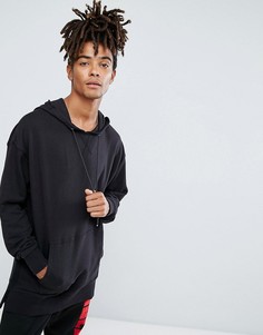 Черный свитшот с заниженной линией плеч New Look - Черный