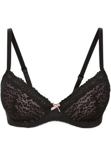 Бюстгальтер, чашка E (черный/розовый) Bonprix