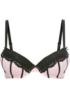 Бюстгальтер, чашка B (розовый/черный) Bonprix