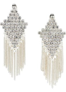 Сережки со стразами (серебристый) Bonprix
