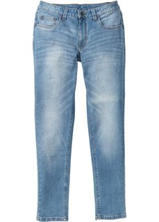 Джинсы-стретч Skinny Fit Straight, длина (в дюймах) 34 (голубой «потертый») Bonprix