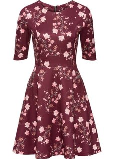 Платье из материала под неопрен (ярко-красный с принтом) Bonprix