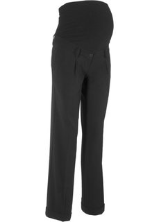 Широкие брюки для беременных (черный) Bonprix