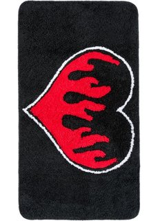 Коврик для ванной Пламя (черный/красный) Bonprix